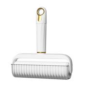 Rodillo de pelusa de gel reutilizable, lavable, portátil, lavable, gel pegajoso, bola quitapelusas, quitapelos de animales, rodillo de pelusa, para casa, viajes, limpieza del cabello (blanco)