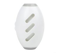 Rodillo de pelusa de gel reutilizable para pelo de mascotas y ropa de cama, lavable, herramienta portátil de depilación en forma de fútbol para ropa, muebles y automóviles (4 x 2.75 pulgadas, blanco