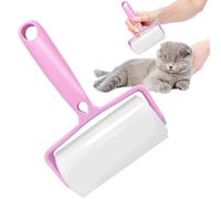 Rodillo de pelusa reutilizable,Rodillo de pelusa de gel - Rodillo de pelo de gel reutilizable removedor de pegajoso,Rodillo de pelo de gato portátil, removedor de pelusa pegajoso de viaje adhes