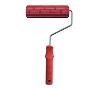 Rodillo De Pintura Con Patrón 7 Pulgadas Herramienta Construcción Cilindro Estampado Portátil Sello Cepillo Decorativo Cepillo Imitación Kit Rodillo Pintura