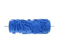 Rodillo de pintura con patrón en relieve de 5 pulgadas, funda de goma, decoración de pared, adecuado para entusiastas del bricolaje, pintores profesionales, rodillo estampado para pared