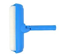 Rodillo de pintura de techo, mango ajustable de 10 pulgadas, cepillo antigoteo con escudo, cobertura suave y uniforme, ideal para reparaciones de techo, aplicación de proyectos de pintura en el hogar