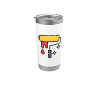 Rodillo de pintura Decorator Painter Vaso térmico de acero inoxidable de doble pared