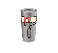 Rodillo de pintura Decorator Painter Vaso térmico de acero inoxidable de doble pared