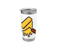 Rodillo de pintura Decorator Painter Vaso térmico de acero inoxidable de doble pared