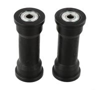 Rodillo de plástico de 91 mm de largo para reparación de máquinas de remo, piezas móviles silenciosas, color negro