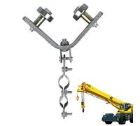 Rodillo De Poleas - Rodillo De Rueda De Ángulo De Hierro, Equilibrio Suave Accesorio | Rueda De Polea Pesada De Rotación De 360 °, Herramienta De Aleación De Doble Distancia Para Construcción