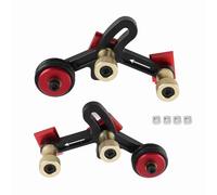 Rodillo de Prensa con Cojinete Izquierdo Derecho, Guía de Alimentación para Sierra de Mesa, Rotación Unidireccional con Cuerpo de Aleación de Aluminio, Estructura Estable para Fres