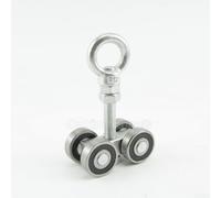 Rodillo de puerta corredera C50, rueda de suspensión de riel de fábrica resistente para sistemas de puertas industriales y comerciales, grado profesional (B)