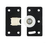 Rodillo de puerta corredera para armario, armario, 85 x 45 mm, rueda de nailon resistente con altura ajustable, funcionamiento silencioso y suave, resistente al desgaste para uso doméstico