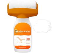 Rodillo de reparación de paredes, pintura de látex con olor limpio, rodillo de masilla para arreglar la pared todo en uno, cepillo de pintura para rodillo de pared, removedor de graffiti (Blanco)