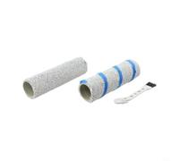 Rodillo de repuesto para Ecovacs para deebot X9 Pro para omni - Paños lavables para fregona para suelos duros y azulejos - 2 unidades con cepillo de limpieza