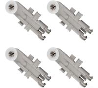 Rodillo de repuesto para estante superior de lavavajillas, 4 unidades para Kenmore 8268743 ruedas de deslizamiento suave, kit de reparación de plástico gris, 18 x 20 x 5 cm