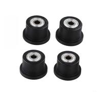 Rodillo de repuesto para máquina de remo, polea de plástico de nailon con apertura de 8 mm para equipo de fitness en interiores, accesorios de pista deslizante suaves y silenciosos, negro, paquete de