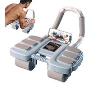 Rodillo de rueda abdominal Nuevo 2025, Rodillo de rueda abdominal de r-ebond automático, 2 en 1 Plank y equipo de ejercicio abdominal para gimnasio de fitness en casa, entrenador abdominal