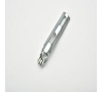 Rodillo de rueda guía de sierra caladora de repuesto para varilla alternante 55, accesorio de rueda guía de metal con construcción duradera, plata/negro (plata)