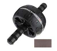 Rodillo de rueda para abdominales, soporte acolchado de entrenamiento compacto, profesional de compromiso abdominal, equipo antideslizante, accesorio de fitness listo para viajar, fuerza