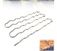 Rodillo de salchichas para parrilla, cocina automática giratoria de 360° para perros calientes, estante de barbacoa de acero inoxidable para camping, picnic, cocina uniformemente salchichas y