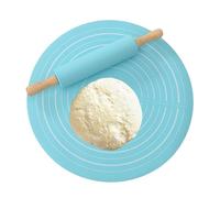 Rodillo de silicona antiadherente para hornear, rodillo con alfombrillas de silicona para hornear, juego combinado de esteras de rodillos, juego profesional para pasta y pasta