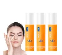 Rodillo de suero de luteína Vc Luteína Antiarrugas Ojos Aceite de Esencia para Ojos Ojos Oscuros y Ojos hinchados, reafirmante, alisado, aclarado de la piel del área de los ojos, 8 ml (Un tamaño, 3