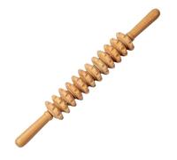 Rodillo de terapia de madera, masajeador de drenaje linfático, herramientas de masaje de madera y varita de rodillo muscular (12 rodillos)