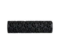Rodillo de textura de arcilla, herramientas compactas de modelado de patrón de calavera, rodillos de impresión de escultura de cerámica, artesanía detallada de relieve, accesorio de cerámica artística