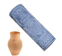 Rodillo de textura decorativa, rodillo de arcilla de cerámica, rodillo con patrón de flores y pájaros, rodillo de textura de arcillas poliméricas, herramienta para hacer manualidades