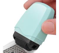 Rodillo de tinta para protección de identidad, sello de rodillo de privacidad, bloqueador de información personal para biblioteca, negocios, aula, banco, correo, escuela
