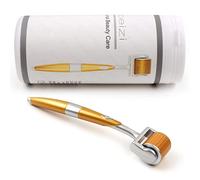 Rodillo de titanio con microagujas para el cuidado de la piel del rostro y del cuerpo, ayuda al crecimiento de la barba de los hombres, reduce la pérdida de cabello (0,25 mm)