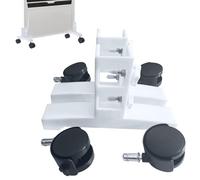 Rodillo De Transporte: Soporte Universal De 22 X 15 X 4 Cm, Ruedas De Nailon, Ruedas Móviles De 360 Grados con Montaje De Tornillo | Pie De Calentador Eléctrico Fácil para El Hogar, Apartamento,