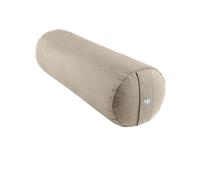 Lotuscrafts Rollo de yoga de 24 cm de diámetro, cojín de yoga con relleno 100% de espelta orgánica, funda lavable de algodón, para ejercicios de yoga restaurativos Yin, certificado GOTS