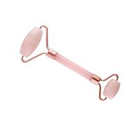 Rodillo Doble Facial de Cuarzo Rosa, Masajeador para Contorno de Ojos en Piedra de Cuarzo Auténtica 100% Natural | Tonifica, Desinflama Ojeras, Reafirmante