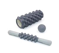 Rodillo espuma masaje,Bola y alta densidad | Rodillos de Espuma para Recuperación Muscular | Set con Palillo y Pelota para Relajación, Fitness, Pilates, Viajes, Hogar, Dormitorio