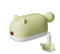 Rodillo exprimidor de cepillo de dientes, enrollador de tubos, dispensador de pasta, bonito soporte de animales para pasta de dientes, loción, ungüento, facial, organizador de mostrador de baño