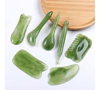 Rodillo Facial De Piedra De Jade De Hongo Masajeador Facial De Piedra De Cuarzo Rosa Natural,3