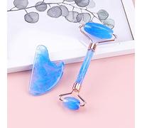 Rodillo Facial Gua Sha Rascador, Masajeador Facial, Herramienta De Masaje Para El Cuidado De La Piel De Belleza, Cuerpo De Ojos Guasha Detox Slim Lift Gouache Board,Rodillo Guasha A