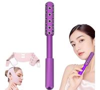 Rodillo facial multifuncional para la belleza facial, rodillo de germanio + máscara reutilizable en forma de V, levanta, tonifica e ilumina la piel y crea contornos exquisitos