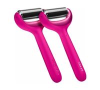 GESKE | SmartAppGuided™ MicroNeedle Face & Body Roller | 9 en 1 | Derma Roller | Cuarzo rosa | Rodillo eléctrico | Microagujas | Dispositivo de microagujas | rodillo de agujas