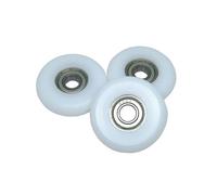 Rodillo for máquina de remo de 4 piezas POM 38 mm | El anillo POM funciona concéntrico, el 698ZZ gira libremente, las coronas al riel y el rodillo del asiento