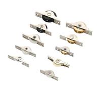 Rodillo for puerta corredera de cocina y baño, 4 Uds. | Corredores de cobre for armario, polea de rueda giratoria for ventana, herrajes for muebles de gabinete(A2--4pcs)