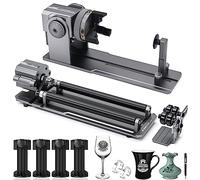 Rodillo giratorio ATOMSTACK R1 Pro para grabadora láser. Mordaza giratoria 4 en 1 para grabar en objetos cilíndricos e irregulares, como esferas, botellas, tazas, bolígrafos y anillos (R1 Pro)