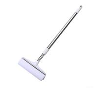 Rodillo grande para pelusas de pelo de mascotas con mango telescópico retráctil, 9.5 pulgadas, paquete de 2 rollos de repuesto, eliminación eficiente de adhesivos, llega a zonas altas y de difícil