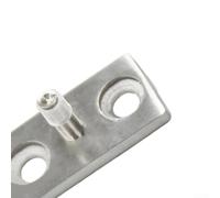 Rodillo guía de suelo ajustable de acero inoxidable para puerta de granero | Altura ajustable, se adapta a puertas de 3 a 5 cm, construcción de acero inoxidable, deslizamiento suave