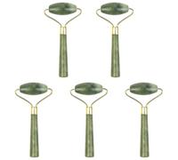 Rodillo Ligero para Piezas Ojos Jade Verde Natural 5 | Masaje Facial, Uso en Viaje, Superficie Lisa y Cómoda, Anti-envejecimiento, Formato Portátil