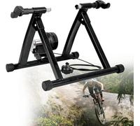 Rodillo Magnético para Bicicleta Indoor - Soporte Plegable con Liberación Rápida y Reducción de Ruido, Compatible con Bicicletas de Carretera y Montaña 26-28" y 700C, Fitness y Gimnasio en Casa