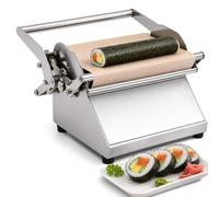 Rodillo Manual de Sushi Redondo, Fabricante de Gimbap de Acero Inoxidable | Máquina comercial molde arroz sushi, máquina rápida formación sushi, Rodillo sushi bricolaje, para Cocina, Restaurante Sushi