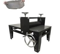 Rodillo manual para láminas de arcilla, máquina de mesa para placas de cerámica, grosor de arcilla ajustable, rodillo de 17,7 × 3,1 pulgadas, máquina portátil para laminar arcilla
