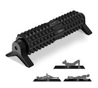 Rodillo Masaje Muscular, Eva Foam Roller con Soporte, Fitness Rodillo de Espuma para Yoga, Pilates y Alivio de Tensiones, Masaje de Espalda, Piernas, Aliviar el Dolor, Entrenar los Músculos (Negro)