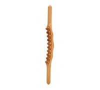 Rodillo Masaje Muscular, varilla de masaje para masaje de espalda con 20 cuentas de madera, rodillo de masaje ergonómico para raspar, tendón rodante, masaje