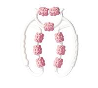Rodillo Masaje Piernas, Rodillo Masaje Anticelulitico, Rodillos de Masaje Muscular de 360°, Rodillo de Masaje Para Pérdida de Peso Para Piernas, Para Pierna Cuello Masajes Musculars Fitness (Rosa)